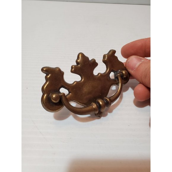 Vintage Salvaged metal Chippendale Batwing Drawer Pull Centre Mounting H… - Picture 10 of 10